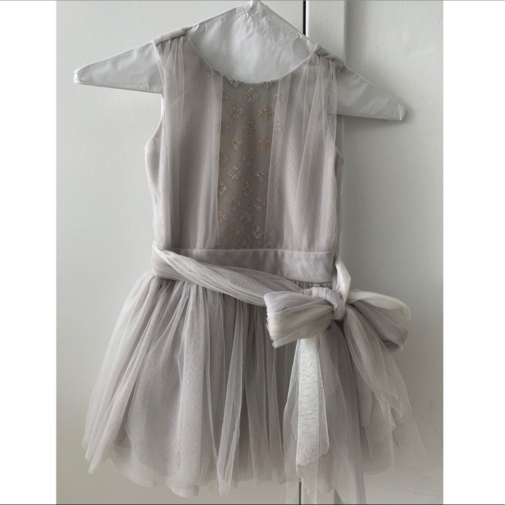 3T Girls silver stunning dress